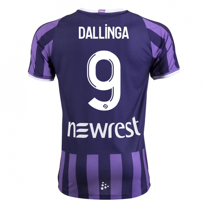 Vyrai Thijs Dallinga #9 Violetinė Spalva Išvykos Marškinėliai 2023/24 T-Shirt