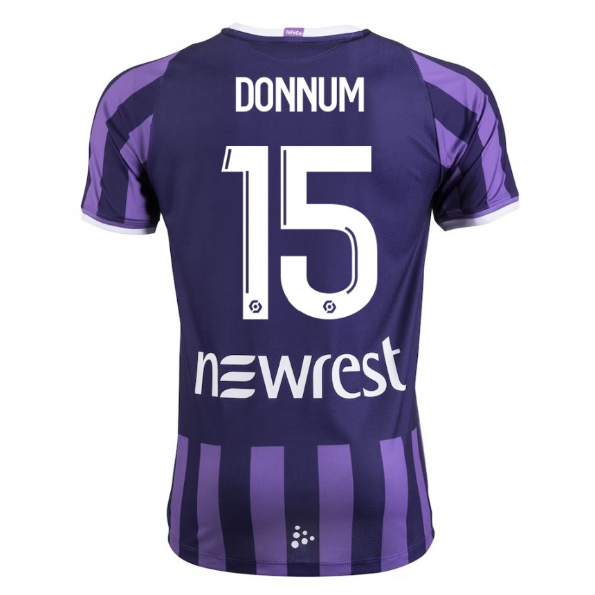 Vyrai Aron Dønnum #15 Violetinė Spalva Išvykos Marškinėliai 2023/24 T-Shirt