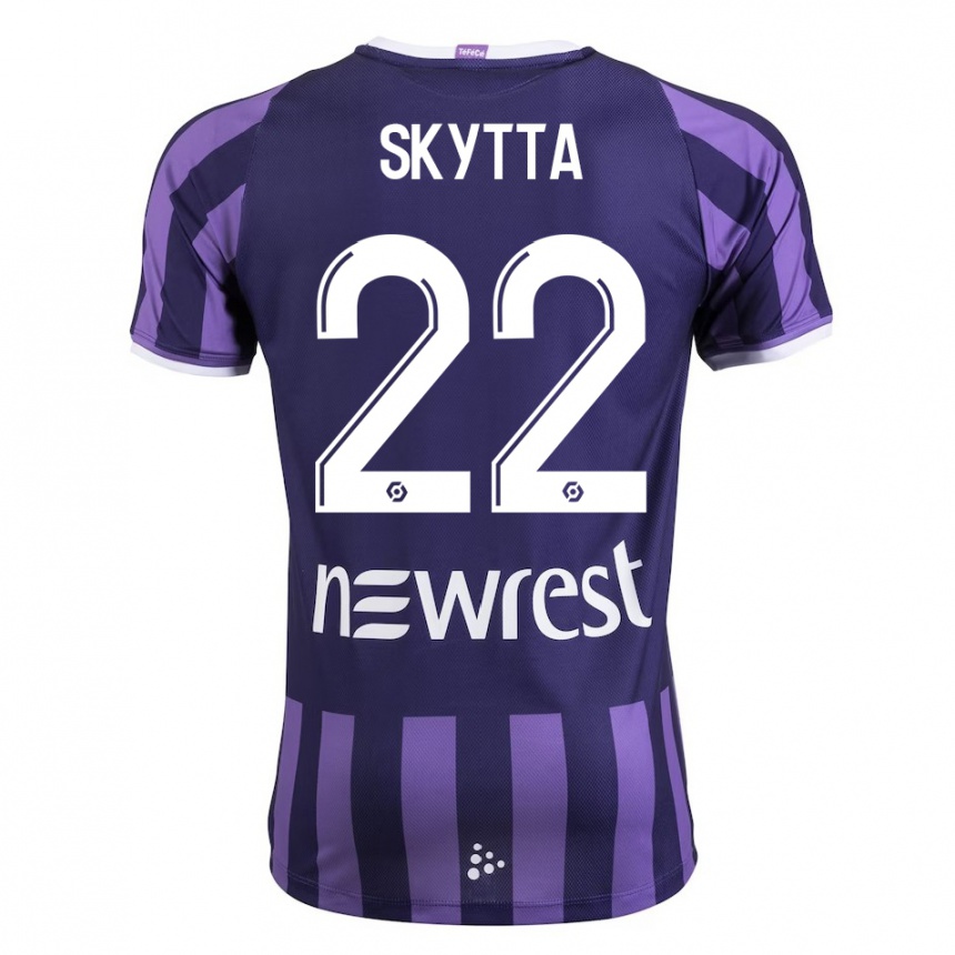 Vyrai Naatan Skyttä #22 Violetinė Spalva Išvykos Marškinėliai 2023/24 T-Shirt