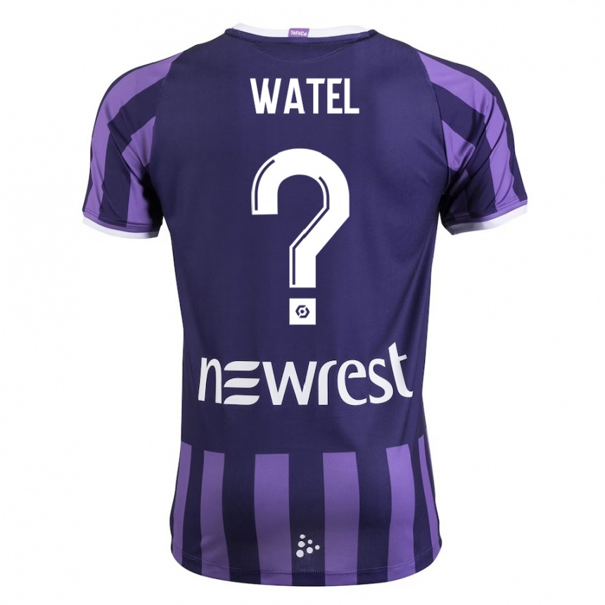 Vyrai Kylian Watel #0 Violetinė Spalva Išvykos Marškinėliai 2023/24 T-Shirt