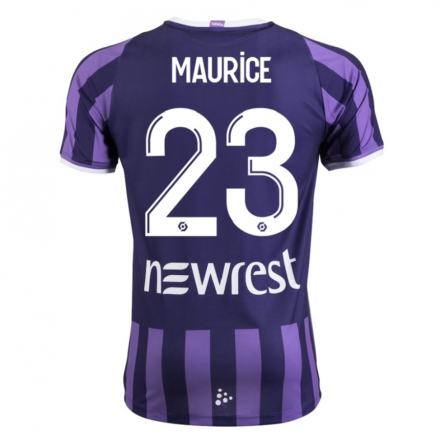 Vyrai Sandra Maurice #23 Violetinė Spalva Išvykos Marškinėliai 2023/24 T-Shirt