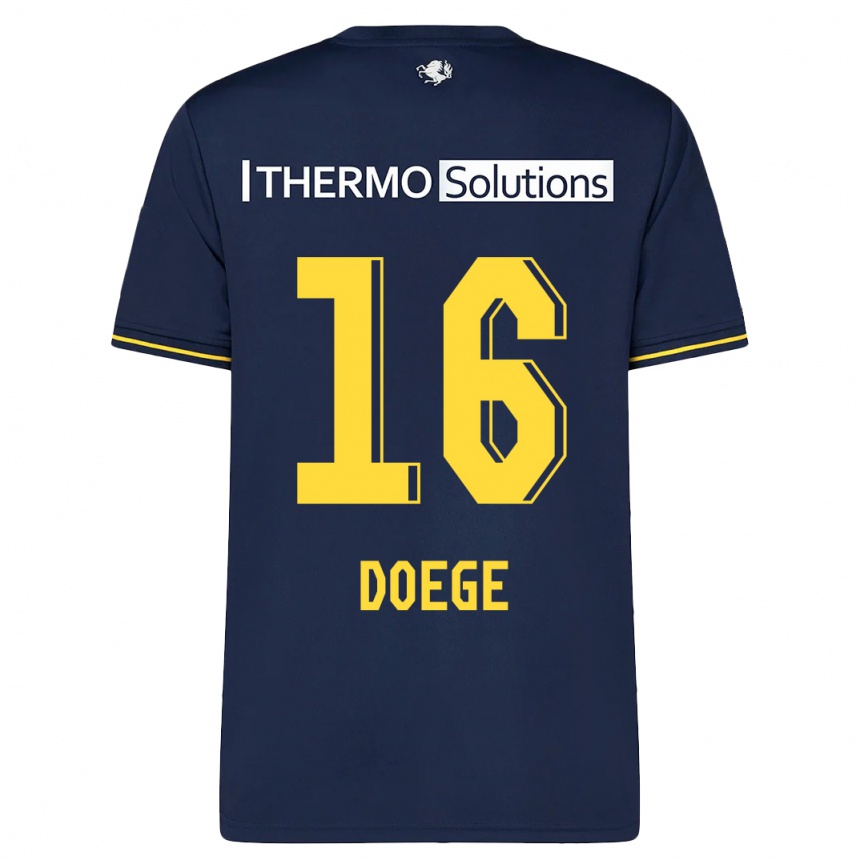 Vyrai Leonie Doege #16 Karinis Jūrų Laivynas Išvykos Marškinėliai 2023/24 T-Shirt