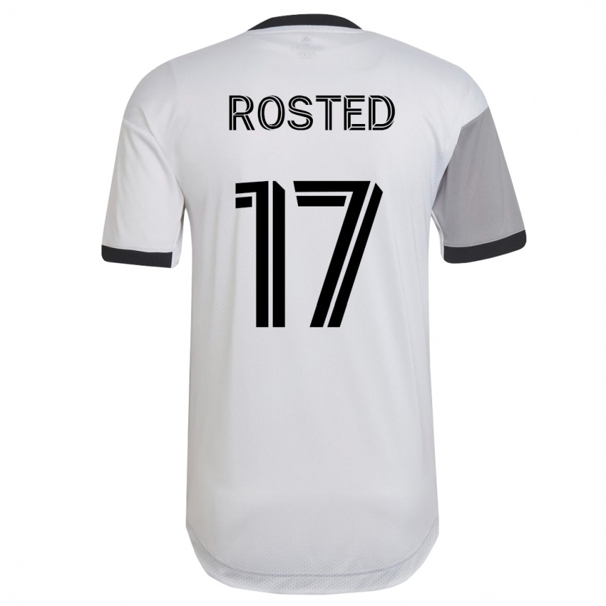 Vyrai Sigurd Rosted #17 Baltas Išvykos Marškinėliai 2023/24 T-Shirt