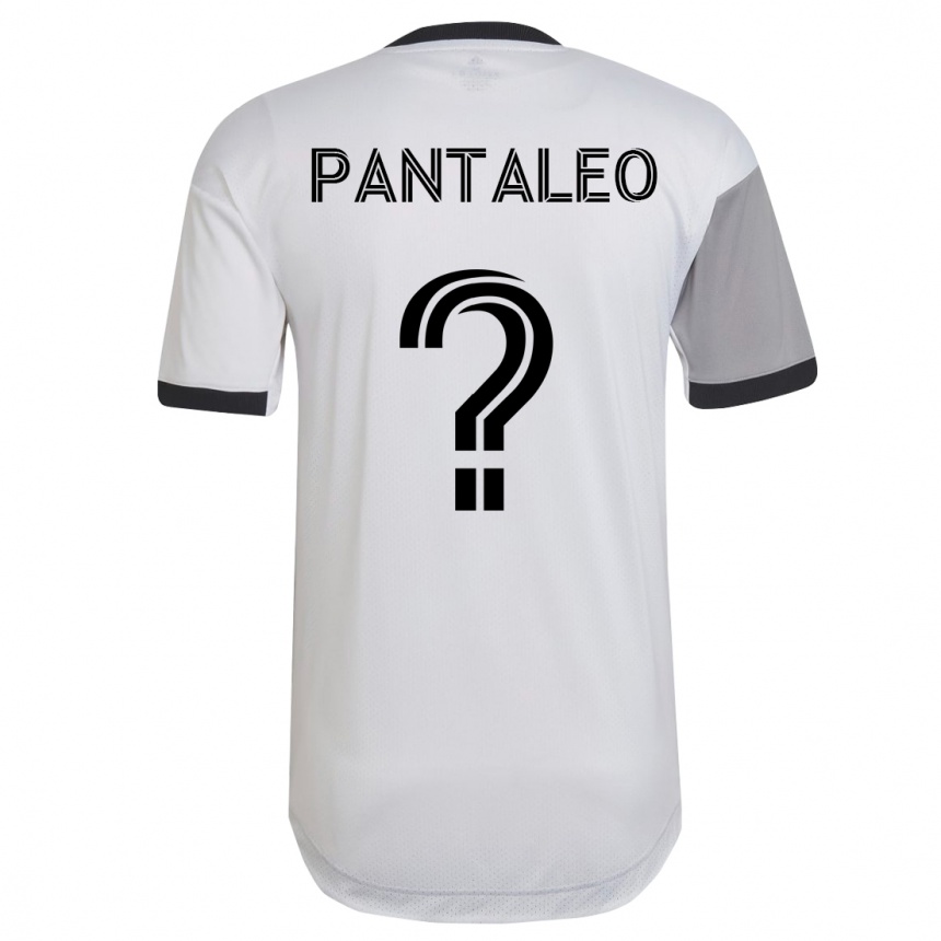 Vyrai Adamo Pantaleo #0 Baltas Išvykos Marškinėliai 2023/24 T-Shirt