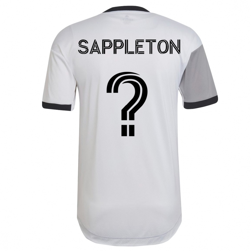 Vyrai Spencer Sappleton #0 Baltas Išvykos Marškinėliai 2023/24 T-Shirt
