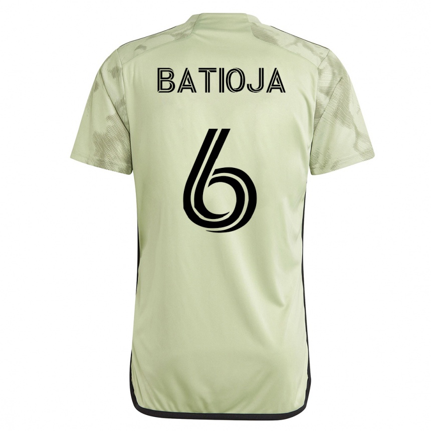 Vyrai Jeremy Batioja #6 Žalias Išvykos Marškinėliai 2023/24 T-Shirt
