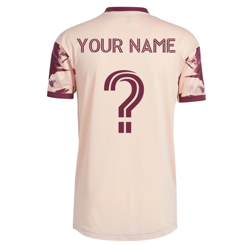 Vyrai Jūsų Vardas #0 Beveik Baltas Išvykos Marškinėliai 2023/24 T-Shirt