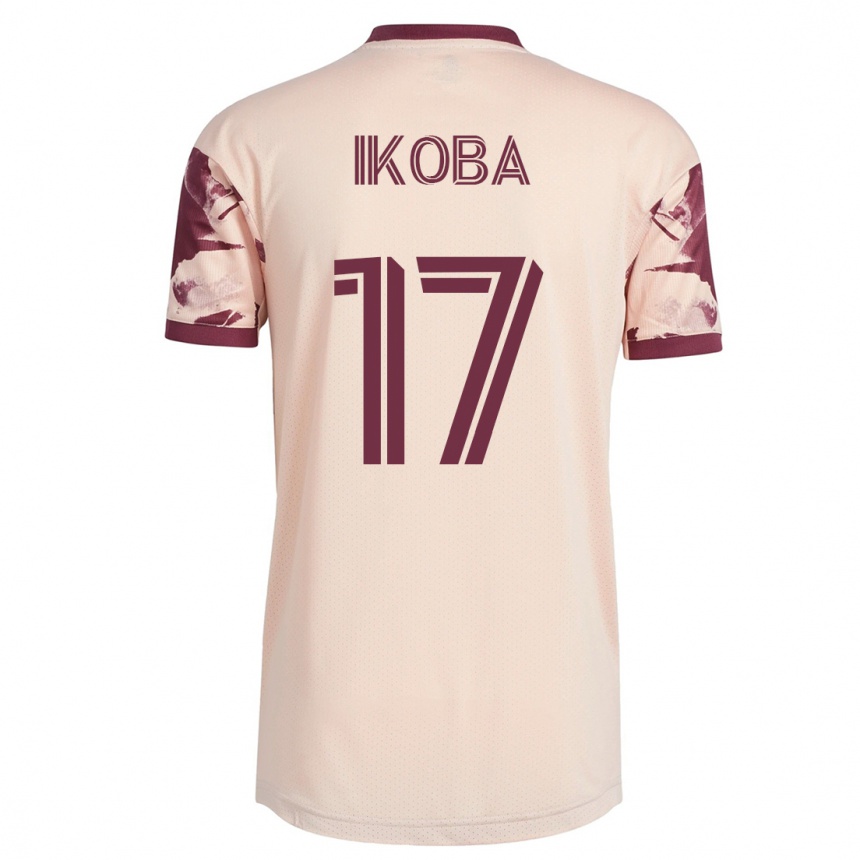 Vyrai Tega Ikoba #17 Beveik Baltas Išvykos Marškinėliai 2023/24 T-Shirt