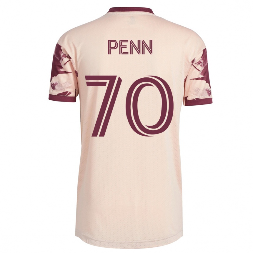 Vyrai Josh Penn #70 Beveik Baltas Išvykos Marškinėliai 2023/24 T-Shirt