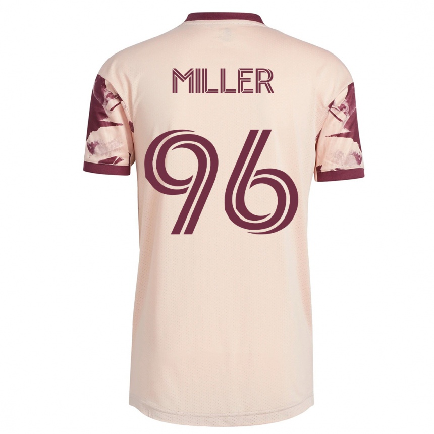 Vyrai Carver Miller #96 Beveik Baltas Išvykos Marškinėliai 2023/24 T-Shirt