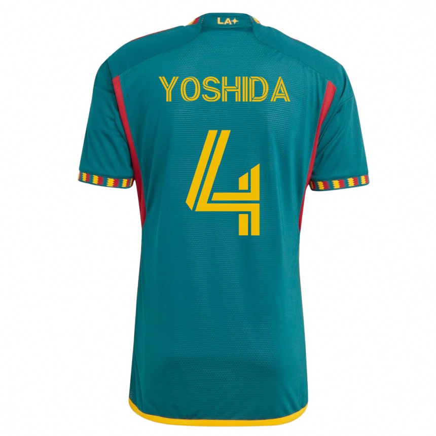 Vyrai Maya Yoshida #4 Žalias Išvykos Marškinėliai 2023/24 T-Shirt