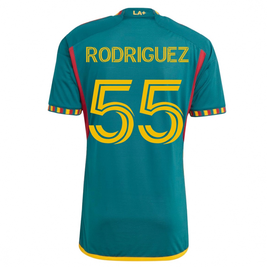 Vyrai Diego Rodriguez #55 Žalias Išvykos Marškinėliai 2023/24 T-Shirt
