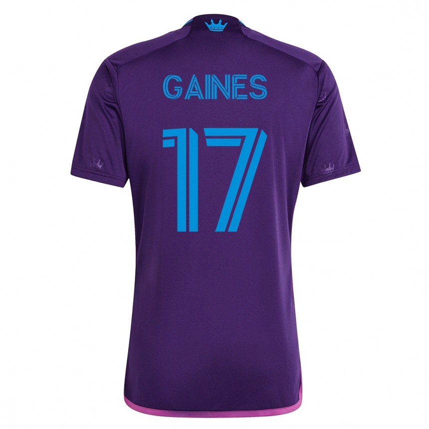 Vyrai Mckinze Gaines #17 Violetinė Išvykos Marškinėliai 2023/24 T-Shirt