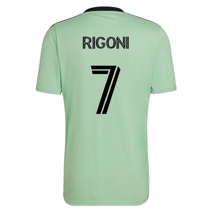 Vyrai Emiliano Rigoni #7 Šviesiai Žalia Išvykos Marškinėliai 2023/24 T-Shirt