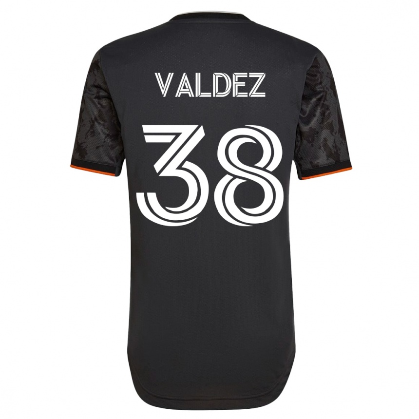 Vyrai Xavier Valdez #38 Juoda Išvykos Marškinėliai 2023/24 T-Shirt
