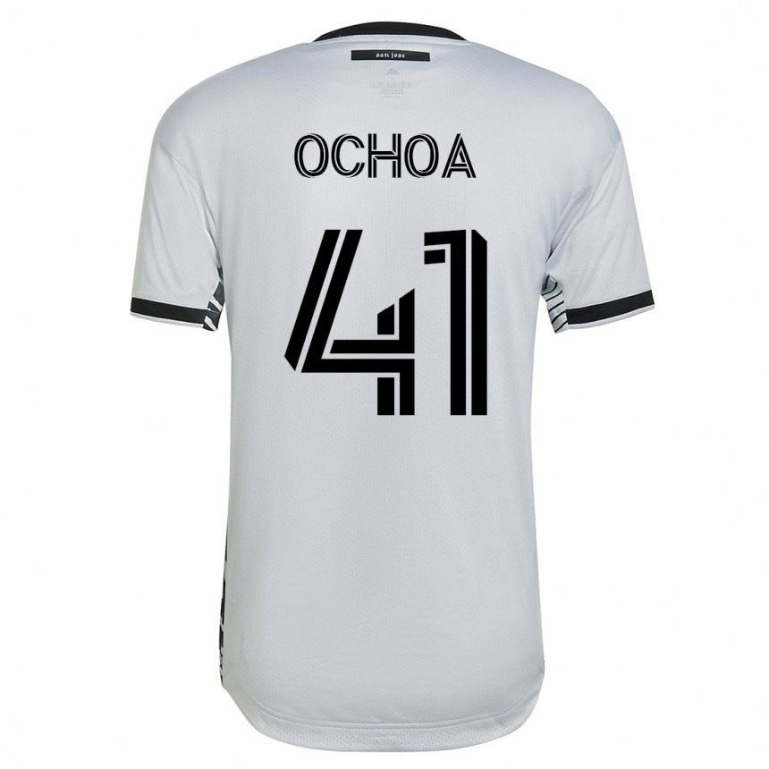 Vyrai Emmanuel Ochoa #41 Baltas Išvykos Marškinėliai 2023/24 T-Shirt