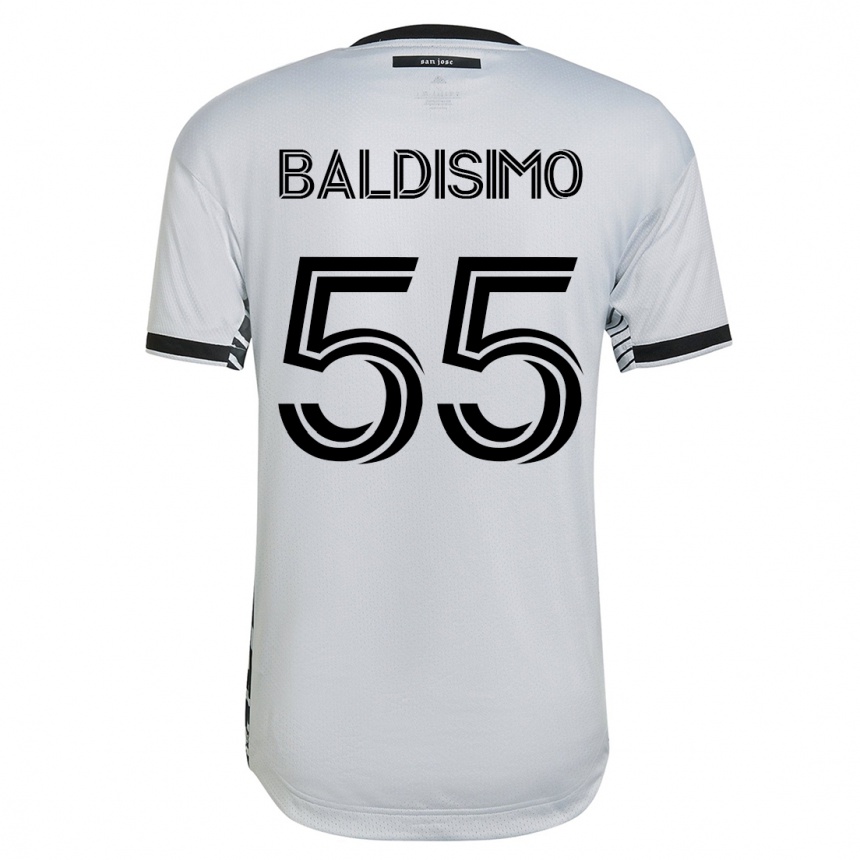 Vyrai Michael Baldisimo #55 Baltas Išvykos Marškinėliai 2023/24 T-Shirt