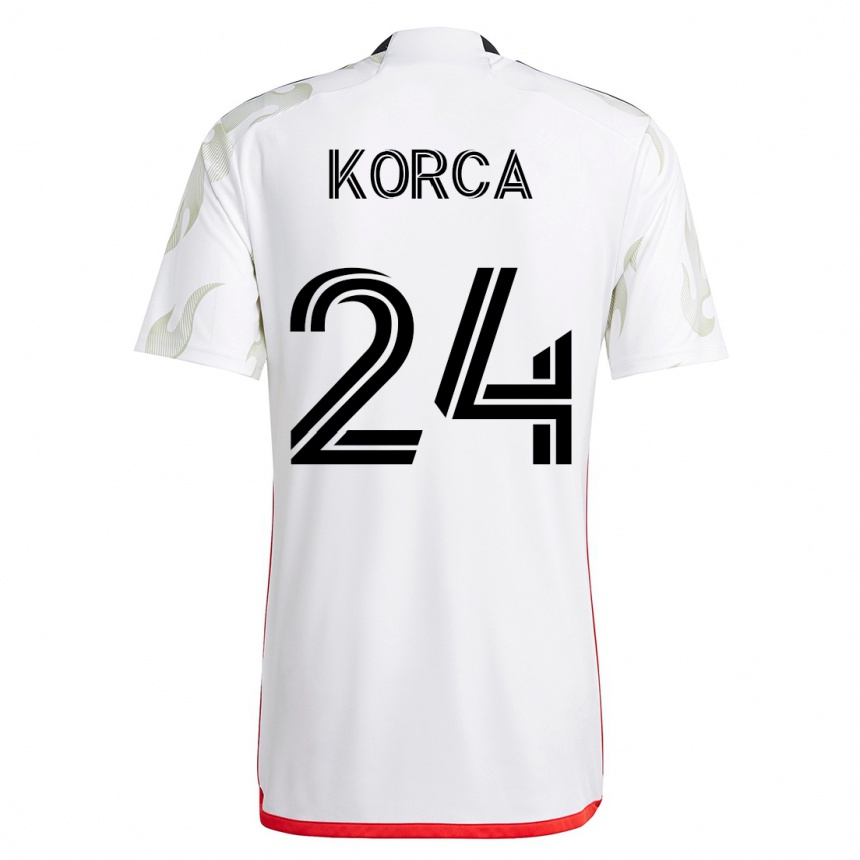 Vyrai Amet Korca #24 Baltas Išvykos Marškinėliai 2023/24 T-Shirt