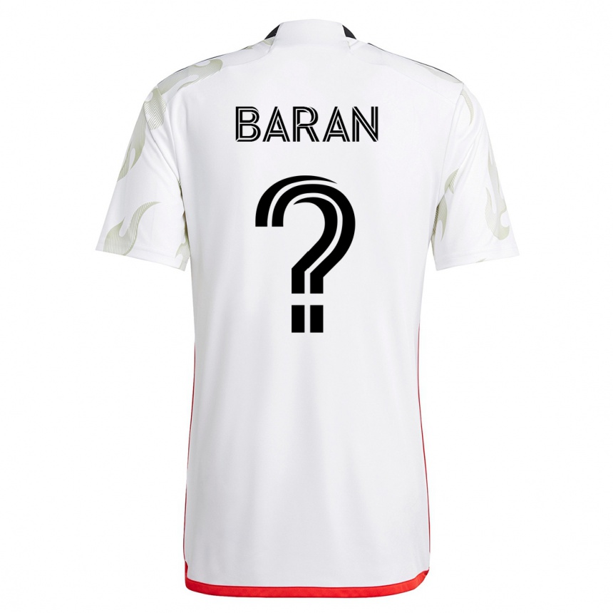 Vyrai Daniel Baran #0 Baltas Išvykos Marškinėliai 2023/24 T-Shirt