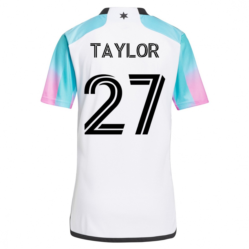 Vyrai D.j. Taylor #27 Baltas Išvykos Marškinėliai 2023/24 T-Shirt