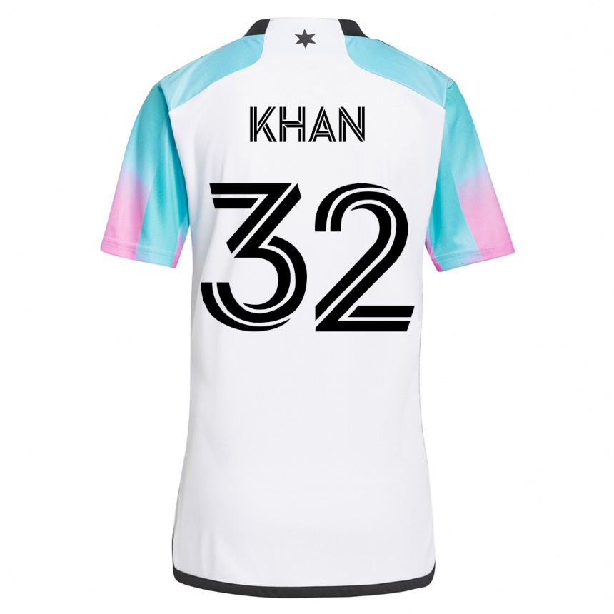 Vyrai Molik Khan #32 Baltas Išvykos Marškinėliai 2023/24 T-Shirt