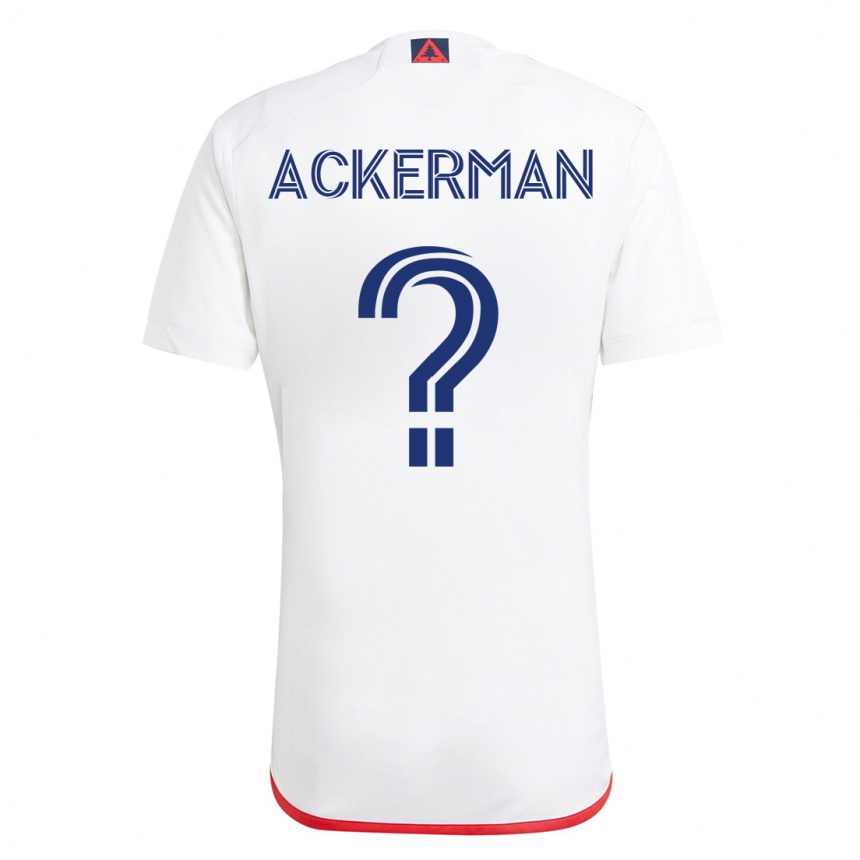 Vyrai Eli Ackerman #0 Balta Raudona Išvykos Marškinėliai 2023/24 T-Shirt