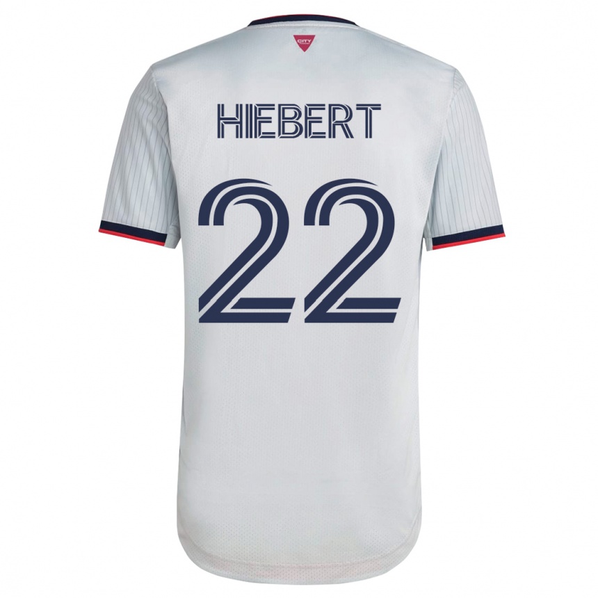 Vyrai Kyle Hiebert #22 Baltas Išvykos Marškinėliai 2023/24 T-Shirt