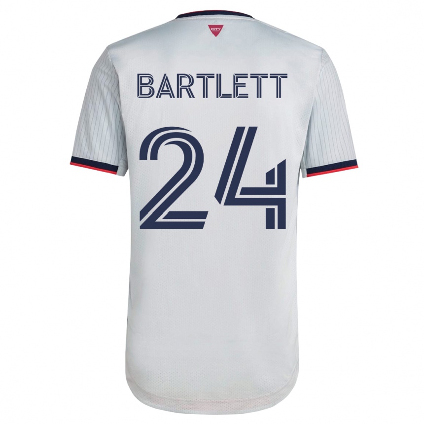 Vyrai Lucas Bartlett #24 Baltas Išvykos Marškinėliai 2023/24 T-Shirt