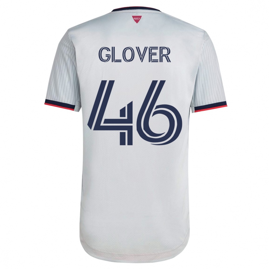 Vyrai Caden Glover #46 Baltas Išvykos Marškinėliai 2023/24 T-Shirt