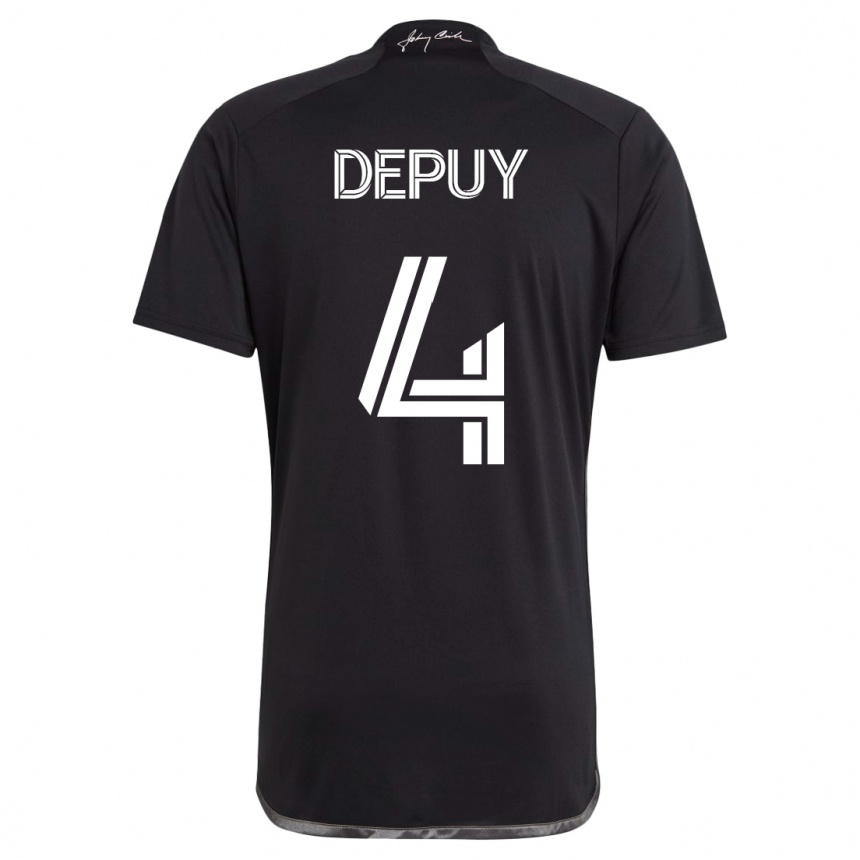 Vyrai Nick Depuy #4 Juoda Išvykos Marškinėliai 2023/24 T-Shirt