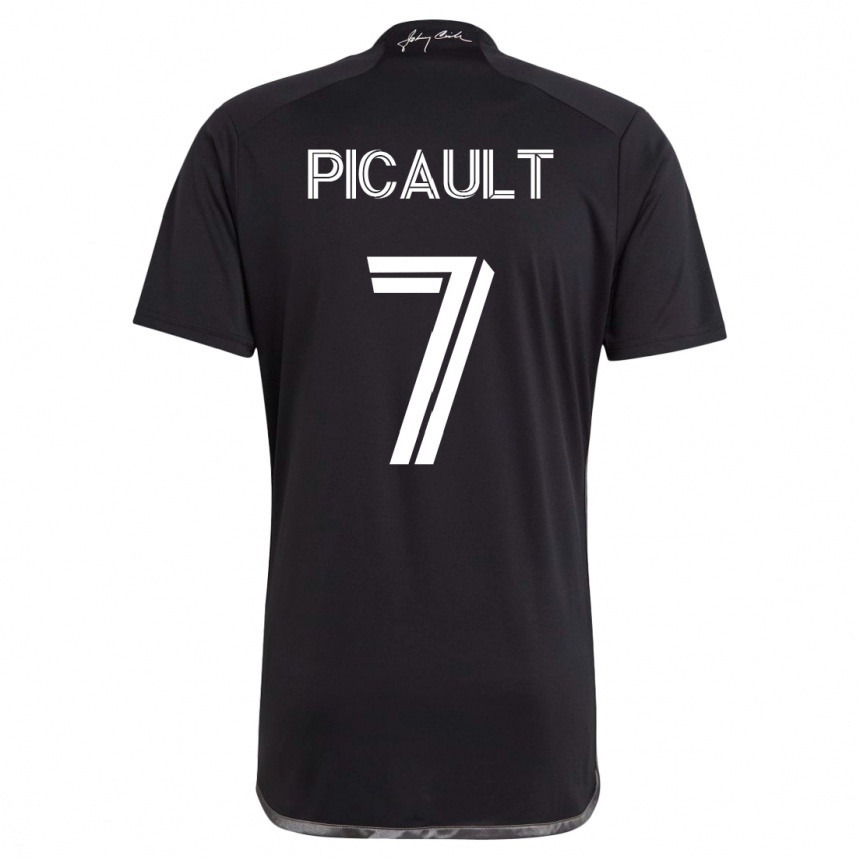 Vyrai Fafà Picault #7 Juoda Išvykos Marškinėliai 2023/24 T-Shirt