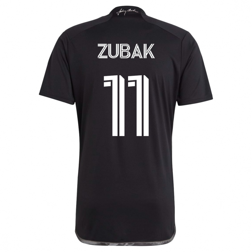 Vyrai Ethan Zubak #11 Juoda Išvykos Marškinėliai 2023/24 T-Shirt