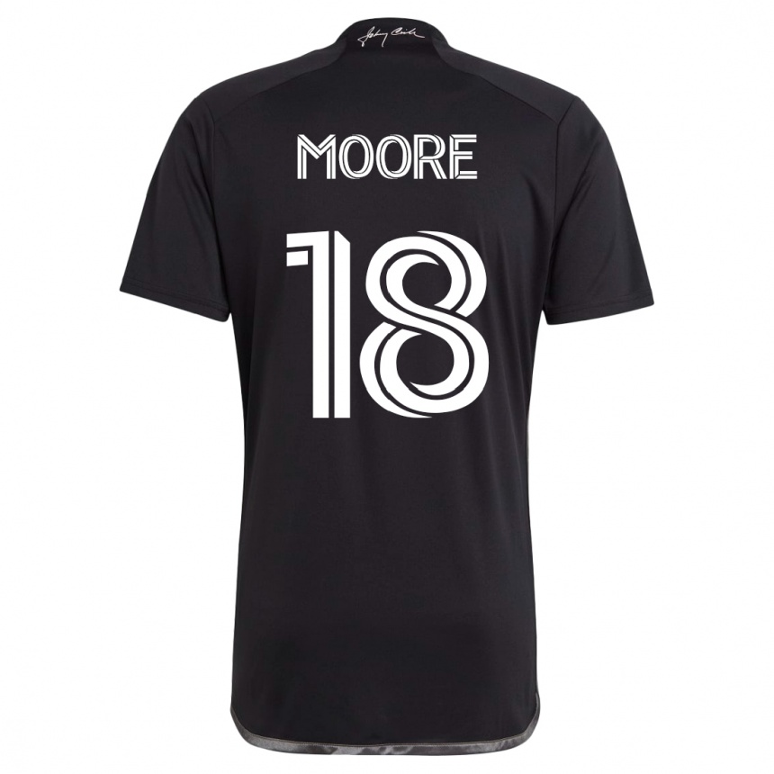 Vyrai Shaq Moore #18 Juoda Išvykos Marškinėliai 2023/24 T-Shirt