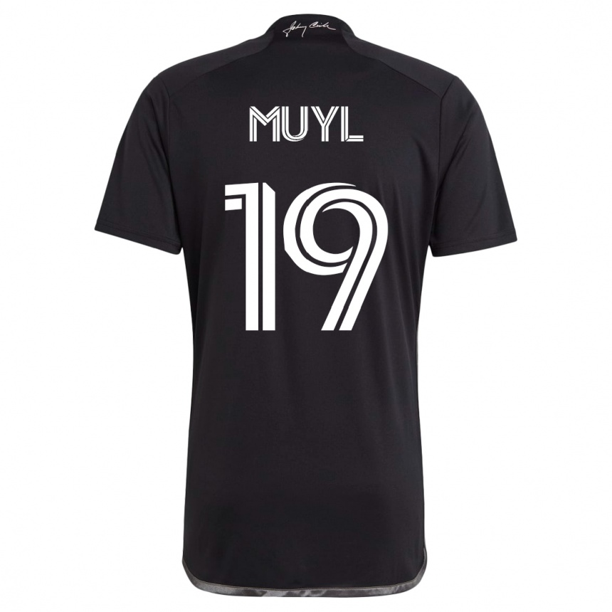 Vyrai Alex Muyl #19 Juoda Išvykos Marškinėliai 2023/24 T-Shirt