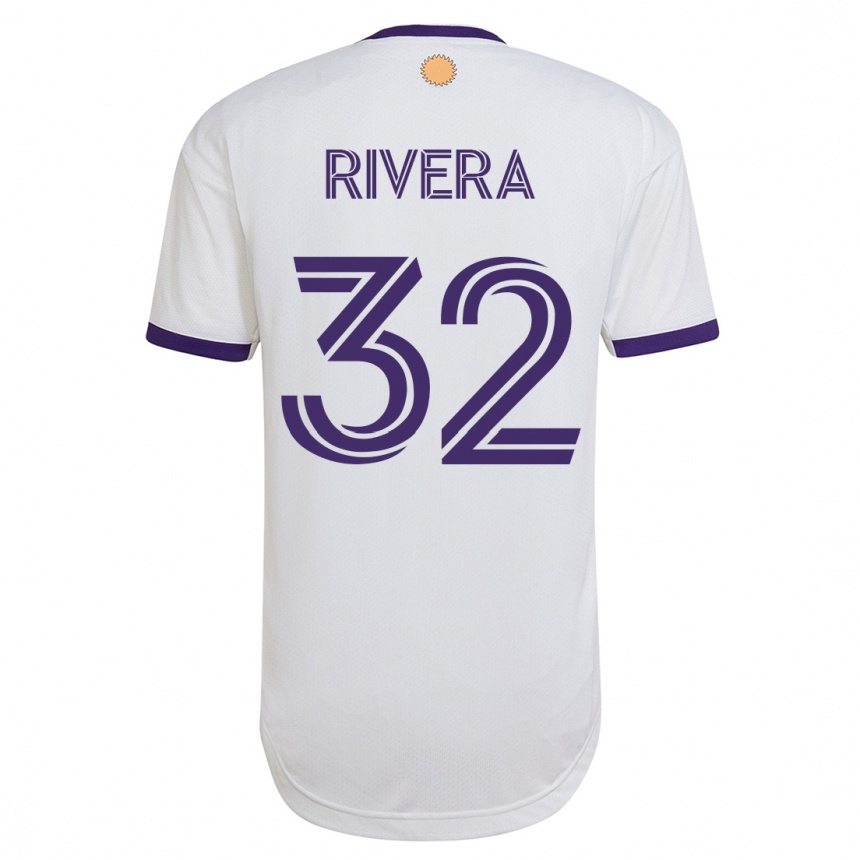 Vyrai Wilfredo Rivera #32 Baltas Išvykos Marškinėliai 2023/24 T-Shirt