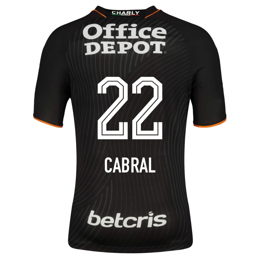 Vyrai Gustavo Cabral #22 Juoda Išvykos Marškinėliai 2023/24 T-Shirt