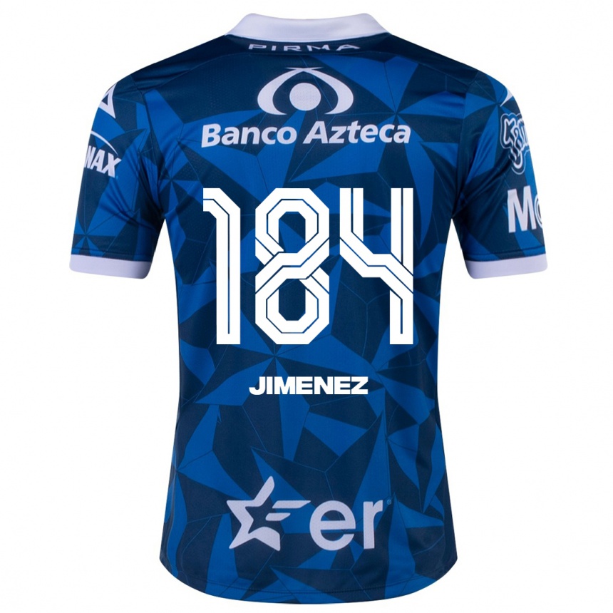 Vyrai Leonardo Jiménez #184 Mėlyna Išvykos Marškinėliai 2023/24 T-Shirt