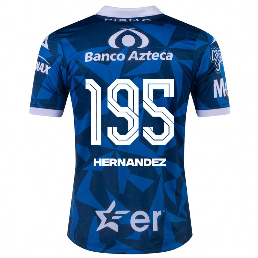 Vyrai Daniel Hernández #195 Mėlyna Išvykos Marškinėliai 2023/24 T-Shirt