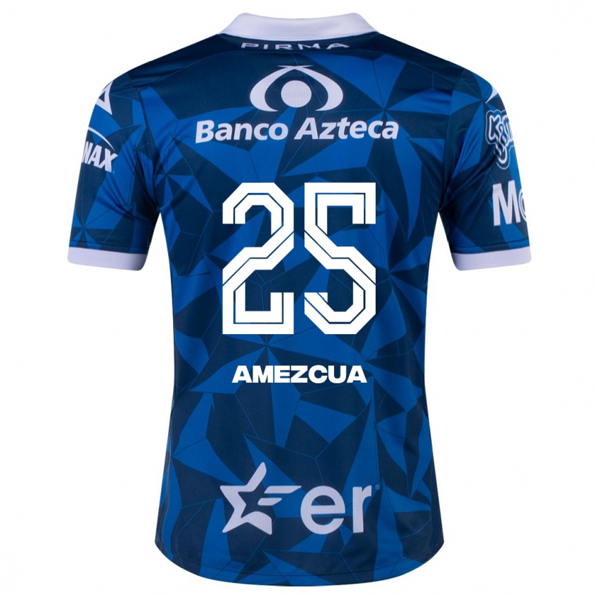 Vyrai Mariana Amezcua #25 Mėlyna Išvykos Marškinėliai 2023/24 T-Shirt