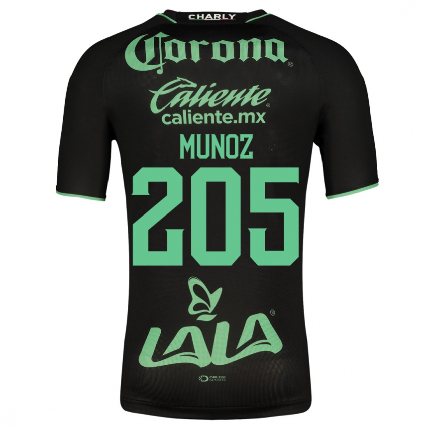 Vyrai Guillermo Muñoz #205 Juoda Išvykos Marškinėliai 2023/24 T-Shirt