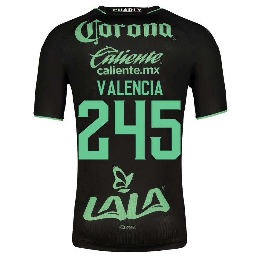 Vyrai Álex Valencia #245 Juoda Išvykos Marškinėliai 2023/24 T-Shirt
