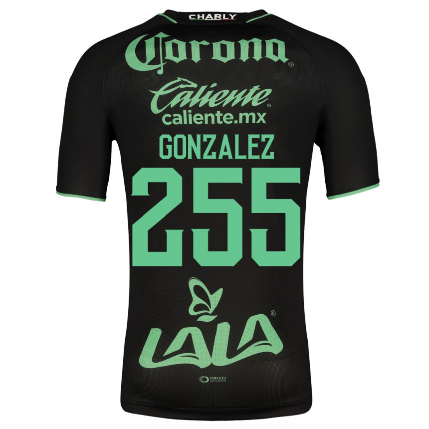Vyrai Valente González #255 Juoda Išvykos Marškinėliai 2023/24 T-Shirt