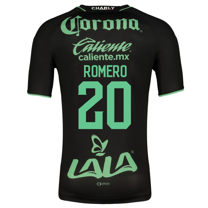 Vyrai Lia Romero #20 Juoda Išvykos Marškinėliai 2023/24 T-Shirt