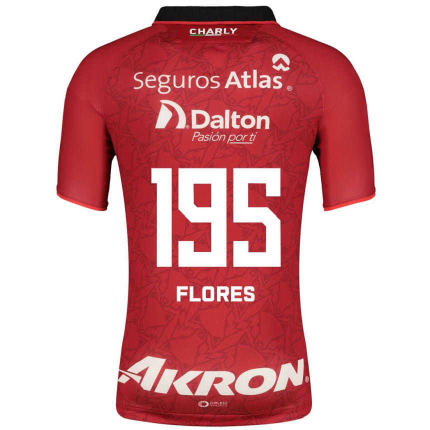 Vyrai Luis Flores #195 Raudona Išvykos Marškinėliai 2023/24 T-Shirt