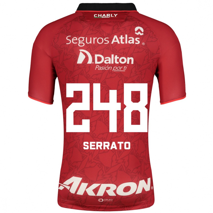 Vyrai Jesús Serrato #248 Raudona Išvykos Marškinėliai 2023/24 T-Shirt