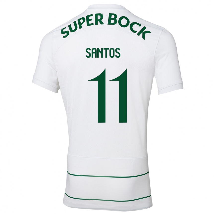 Vyrai Nuno Santos #11 Baltas Išvykos Marškinėliai 2023/24 T-Shirt