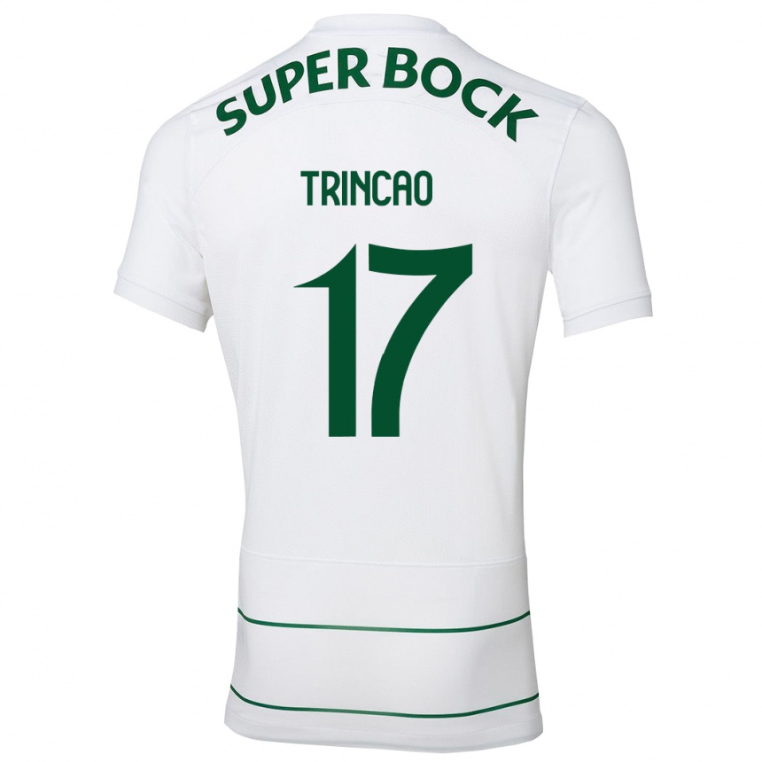 Vyrai Trincão #17 Baltas Išvykos Marškinėliai 2023/24 T-Shirt