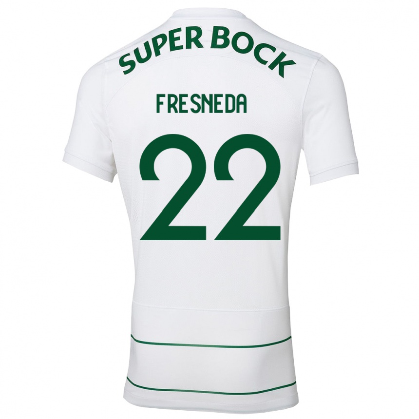 Vyrai Iván Fresneda #22 Baltas Išvykos Marškinėliai 2023/24 T-Shirt