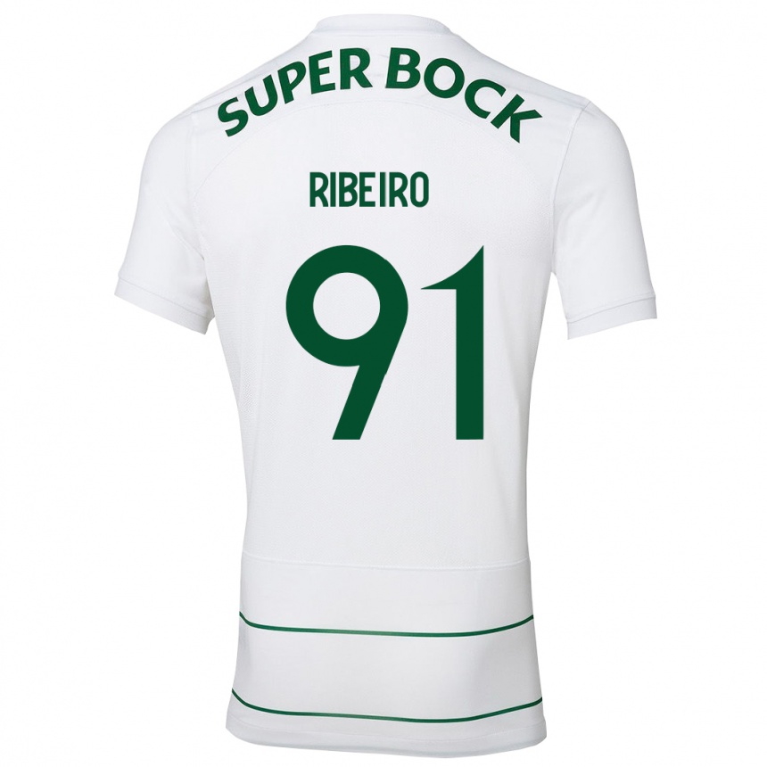 Vyrai Rodrigo Ribeiro #91 Baltas Išvykos Marškinėliai 2023/24 T-Shirt