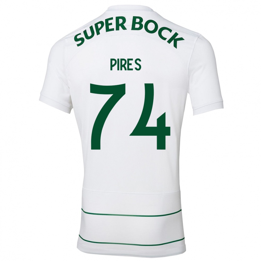 Vyrai Guilherme Pires #74 Baltas Išvykos Marškinėliai 2023/24 T-Shirt